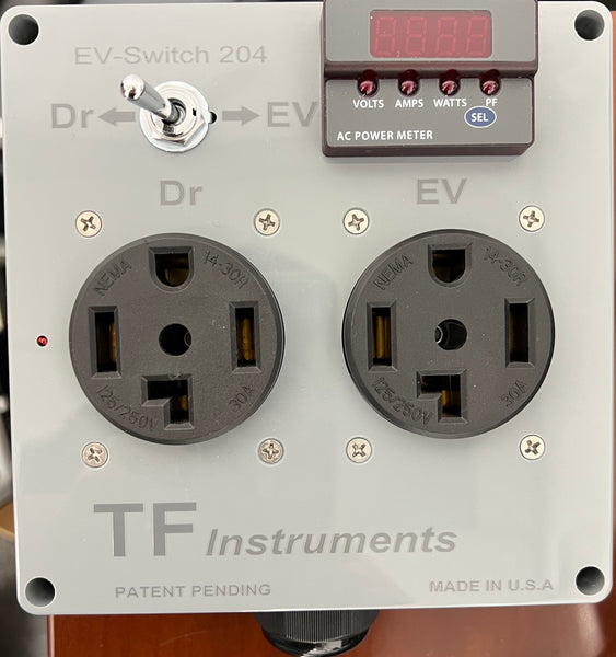 EV-Switch tm / TFI-204 Manual 240VAC Switch + AC Meter